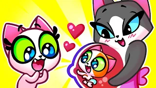 Meet Our Baby Brother! 😻 How Was Baby Born? 👶🍼 Funny Kids Cartoons 💖 Purr-Purr Stories