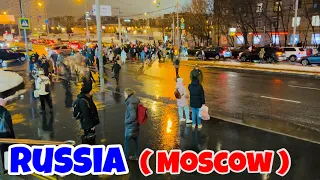 [4k] MOSCOW NEW YEAR HOLIDAY, Night Walk in Russia's capital, Moscow || Stroll in 4K