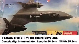 Large Scale! Testors 1:48 SR-71 Blackbird Spyplane Kit Review
