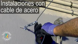 Cómo instalar cables de acero para colgar cargas (Bricocrack)