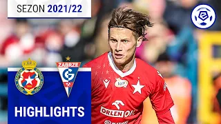 Wisła Kraków - Górnik Zabrze 4:1 | SKRÓT | Ekstraklasa 2021/22 | 28. Kolejka