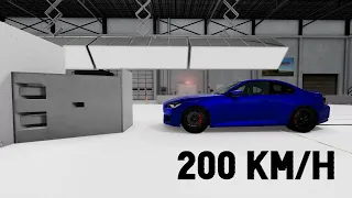 BMW M2 G87 CRASH TEST 200 km/h | BeamNG.Drive CRASH test