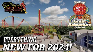 Everything New for 2024 at Six Flags Great Adventure! | New Coaster & More!