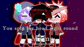 You spin my head right round meme with the murder time trio Undertale AUs /Yami Gachatale/