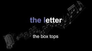 the box tops | the letter | lyrics | paroles | letra |