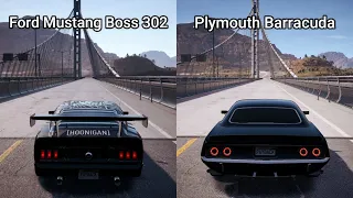 NFS Payback - Ford Mustang Boss 302 vs Plymouth Barracuda - Drag Race