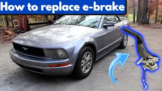 how to replace emergency brake (parking brake) handle in a 2005-2014 mustang (S197)