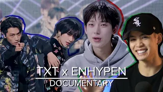 dancer reacts to [TXT & EN] BACKSTAGE: TXT x EN- DOCUMENTARY [chill reacts]