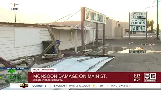 Monsoon storms leave damage in Mesa, Gilbert area