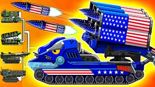 ROCKET ARMORED VEHICLES  Vs Monster Truck ! WOT/ Monster max american | Arena Tank Cartoon