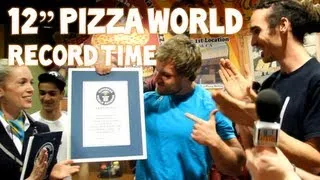 World's Fastest Time To Eat A 12" Pizza - 41.31 Seconds | Furious Pete