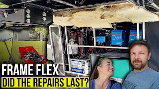 RV FRAME FLEX Repairs // Have they LASTED?!?!? 😳