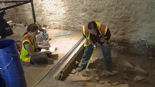 Archaeological dig at the Alamo underway