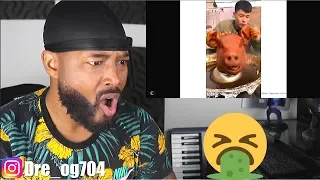 Really Bizarre Weird Food Mukbang & ASMR Compilation | REACTION