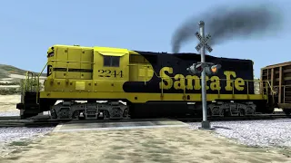 Train Simulator 2018 Santa Fe GP9 - Filming Fraps Test