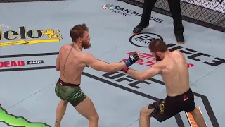 Khabib Nurmagomedov Overhand Right vs Conor McGregor - Slow Motion