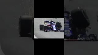 Brendon Hartley's massive  suspension failure FP3 2018 British Grand Prix #f1