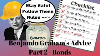 Benjamin Graham's Lessons - Part 2 - Bonds - The Intelligent Investor + Security Analysis