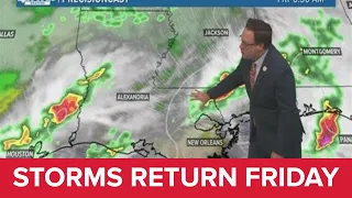 New Orleans Weather: Storms returning Friday