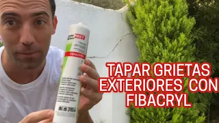 Como tapar grietas exteriores en fachadas y muros con fibacryl de @MyToupret  tratamiento de grietas