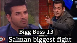 Salman Khan Angry | Salman blasts on Paras Chabra for insulting and misbehaving | Bigg boss 13