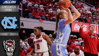 North Carolina vs. NC State Condensed Game | 2021-22 ACC Women’s Basketball
