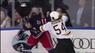 Adam McQuaid vs Brian Boyle Jan 23, 2013