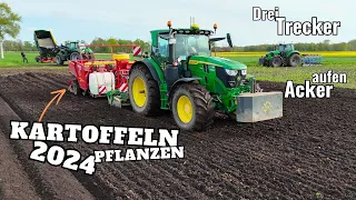 Kartoffeln pflanzen 2024: Wir hängen hinterher, erst 13 von 60 ha drin mitte April...