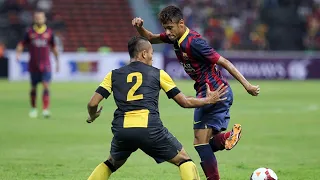 Aksi Neymar bertemu Malaysia - Malaysia XI v Barcelona - August 10th 2013 [Pre-Season Friendly]