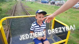 Jedziemy drezyną! 😮 Przygoda dla każdego fana kolei. Pociągi dla dzieci