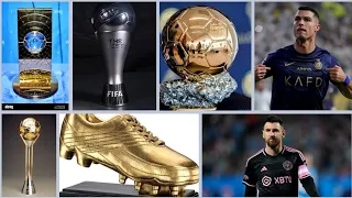Prestigious Individuals Awards Comparison | Lionel Messi Vs Cristiano Ronaldo | Update 2023/2024