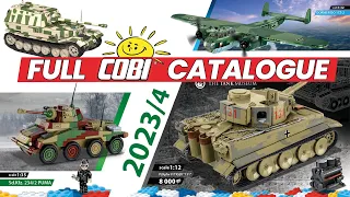 Complete COBI catalogue 2023/4 - Tanks, armored cars, planes, cars