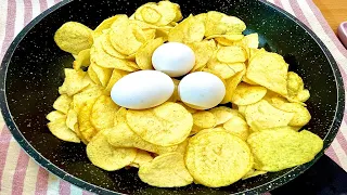 Just add eggs to potato chips.Just add eggs to potato chips It's so delicious! in 5 minute