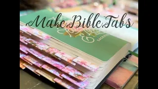 Making Bible Tabs  - Easy Tutorial