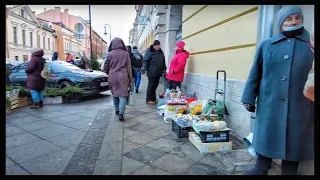 ⁴ᴷ⁶⁰ St. Petersburg, Marata street, entrance to the apartment. Russia, walking tour.