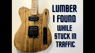 Barncaster guitar build - Free Reclaimed Lumber! (From the side of the highway)