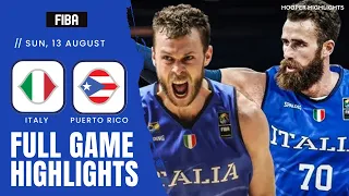 Italy vs Puerto Rico Full Game Highlights | Aug 13 | 2023 FIBA World Cup