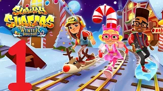 Сабвей Серф видео игра мультик прохождение на русском - 1 серия (Subway Surfers )