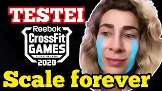 CROSSFIT GAMES 2020: TESTEI EVENTO TOES TO BAR/LUNGE (SCALE DEMAIS)