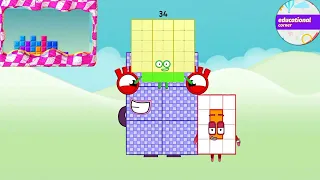 Hand 2 mind numberblocks skip counting by 34 |multiplication @Educationalcorner110#learntocount