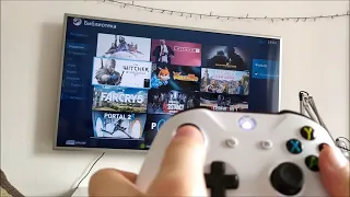 Играю в игры на телевизоре через Steam Link