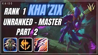 [Rank 1 Kha'zix] When to take Conqueror Rune - Unranked to Master | Kaido in Gold