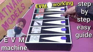 Voting machine model || evm machine working project | sst working model