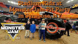 MONSTER JAM PIT PARTY IN SYRACUSE!!!