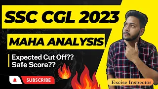 SSC CGL 2023 Tier 1 Expected Cut Off || Analysis of Safe Score for SSC CGL MAINS 2023 #ssccgl