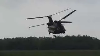 Awesome lowpass RNLAF Boeing CH-47 Chinook at the Arnhemse Heide