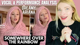 Vocal Coach Reacts: ARIANA GRANDE 'Somewhere Over The Rainbow' Live on Tiktok - What's the deal?