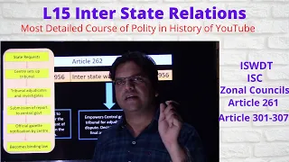 Inter State Relations | L15 | Inter state Council | Zonal Council | Inter state Water Dispute |