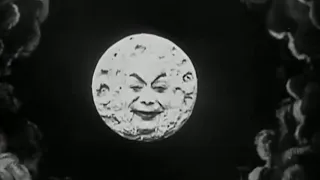 The big scene in “A Trip to the Moon” (Le Voyage dans la Lune), 1902