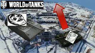 World of Tanks FLYING GLITCH! Мир танков баг!